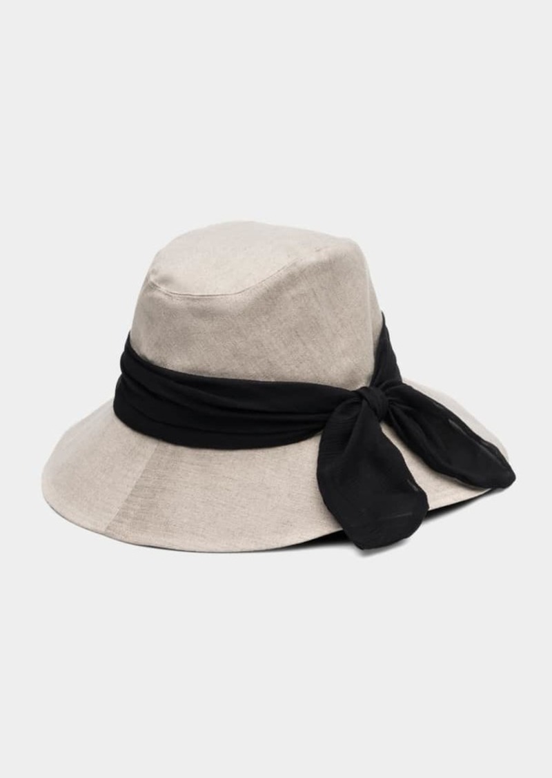Eugenia Kim Jordana Packable Linen Bucket Hat