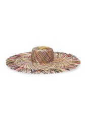 Eugenia Kim Valentina Multicolor Straw Wide-Brim Sun Hat