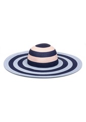 Eugenia Kim Sunny Pink & Blue Packable Sun Hat in Pale Pink/Light Navy/Light B at Nordstrom