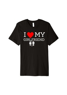 Express I Love My Girlfriend - I Heart My Girlfriend - Surprise Premium T-Shirt