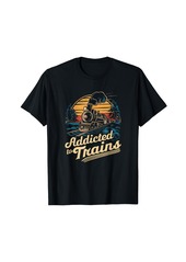 Express Vintage Train Addicted to Trains T-Shirt