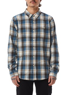 Ezekiel Cannon Long Sleeve Plaid Button-Up Shirt in Brown at Nordstrom Rack