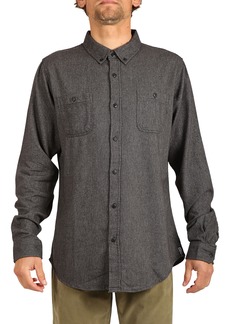 Ezekiel Life Long Sleeve Woven Shirt in Dark Grey at Nordstrom Rack