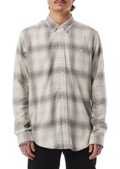 Ezekiel Rowe Plaid Flannel Shirt in Linen at Nordstrom Rack