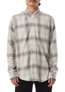 Ezekiel Rowe Plaid Flannel Shirt in Linen at Nordstrom Rack