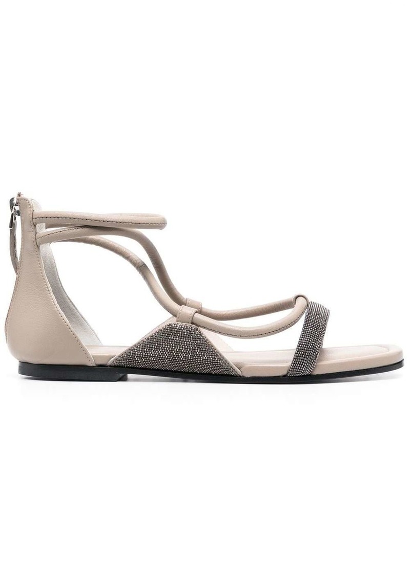 Fabiana Filippi 10mm open-toe crystal-embellished sandals
