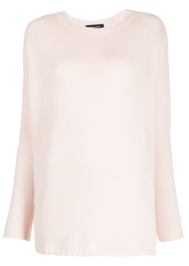 Fabiana Filippi boat-neck cashmere jumper