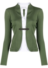 Fabiana Filippi buckle-fastened cotton-blend jacket