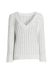 Fabiana Filippi Chunky Knit V-Neck Sweater