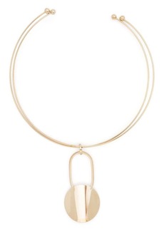 Fabiana Filippi circular-pendant open-back necklace