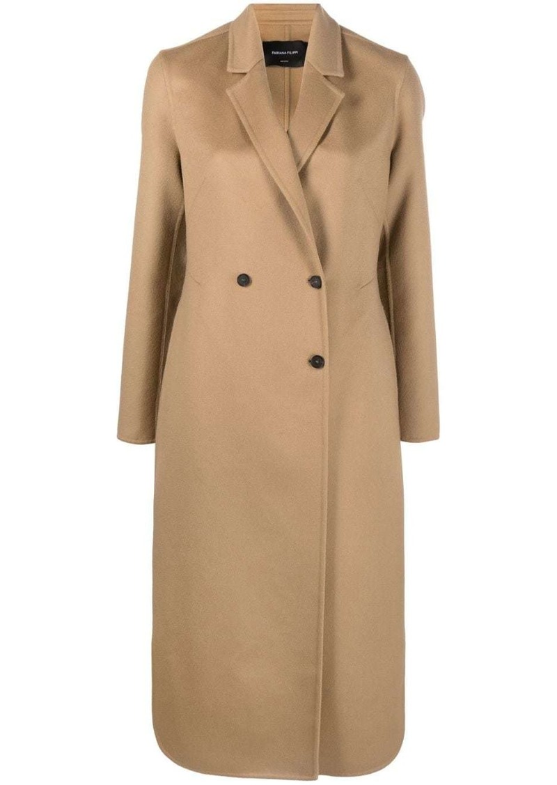 Fabiana Filippi double-breasted virgin wool-cashmere blend coat