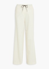 Fabiana Filippi - Bead-embellished merino wool-blend straight-leg pants - White - IT 46