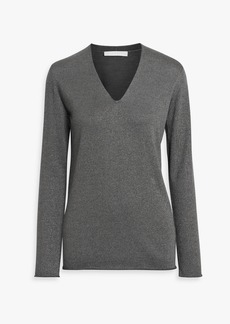Fabiana Filippi - Metallic merino wool-blend sweater - Gray - IT 38