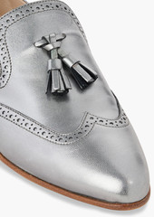 Fabiana Filippi - Perforated metallic leather loafers - Metallic - EU 40