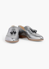 Fabiana Filippi - Perforated metallic leather loafers - Metallic - EU 40