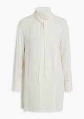 Fabiana Filippi - Silk-blend crepe blouse - White - IT 42