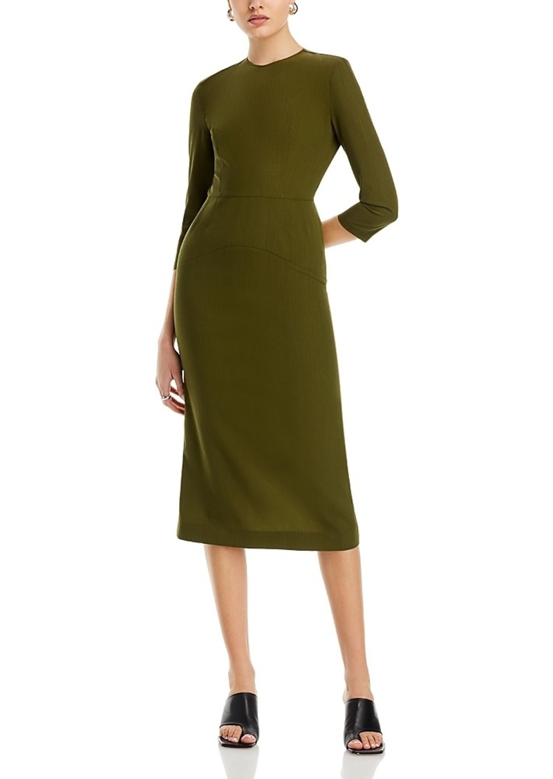 Fabiana Filippi Three Quarter Sleeve Midi Dress