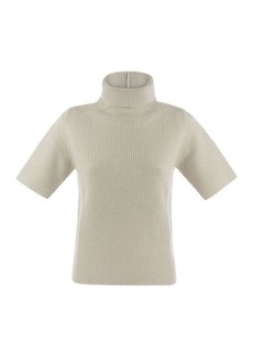 FABIANA FILIPPI Turtleneck sweater with short sleeves