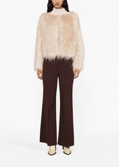 Fabiana Filippi faux-fur detail knit jacket