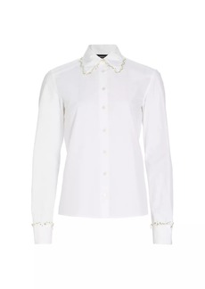 Fabiana Filippi Funghetto Piped Poplin Shirt