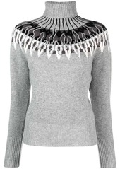 Fabiana Filippi intarsia-knit roll-neck jumper