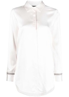 Fabiana Filippi long-sleeve satin shirt