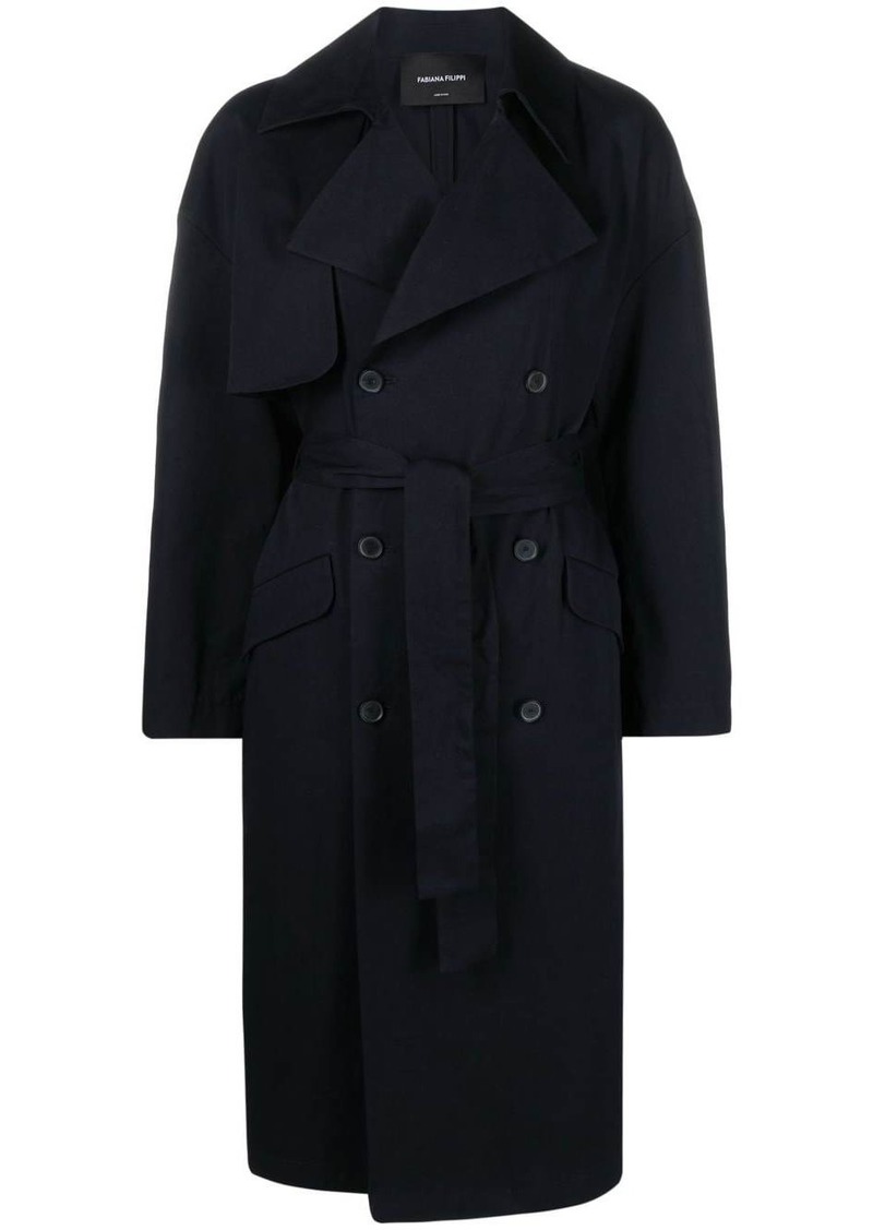 Fabiana Filippi notched-lapels double-breasted coat