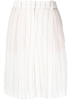 Fabiana Filippi pinstripe linen-blend shorts