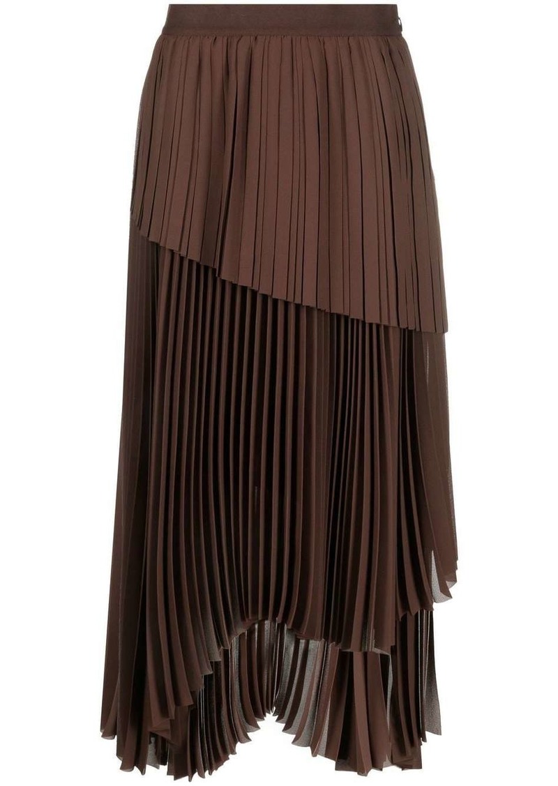 Fabiana Filippi pleated asymmetric skirt
