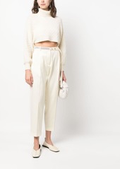 Fabiana Filippi rhinestone-embellished high-waist trousers