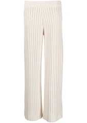 Fabiana Filippi rib-knit wide-leg trousers