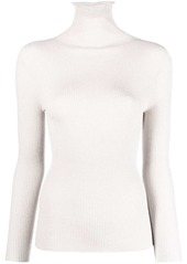 Fabiana Filippi ribbed-knit roll-neck top