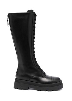 Fabiana Filippi round-toe lace-up leather boots