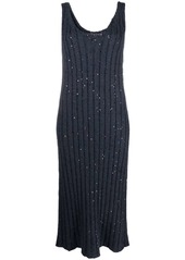 Fabiana Filippi sequin-embellished knitted midi dress