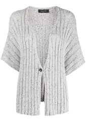 Fabiana Filippi sequin-embellished ribbed-knit cardigan