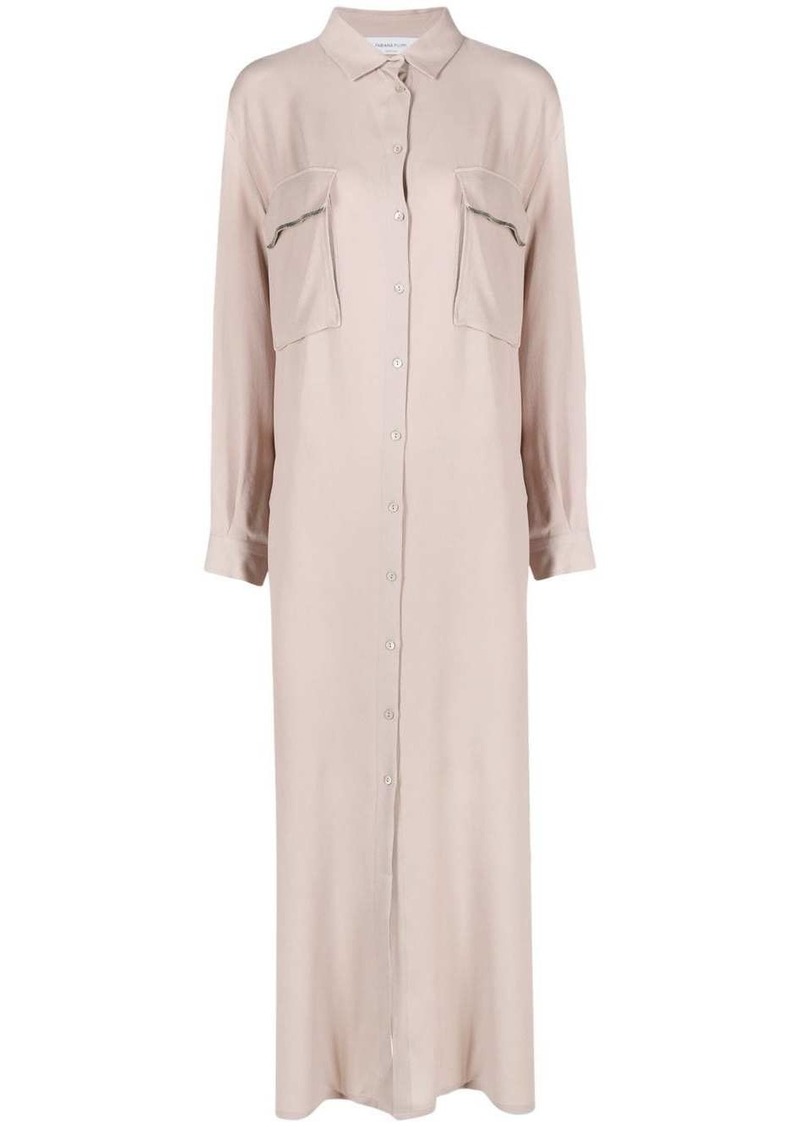 Fabiana Filippi side-slits shirt dress