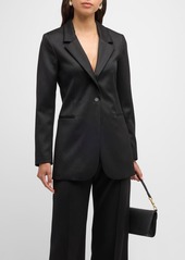 Fabiana Filippi Single-Button Wool Twill Blazer