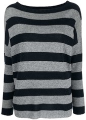 Fabiana Filippi stripe-print cashmere jumper