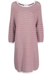 Fabiana Filippi striped long-sleeved T-shirt dress