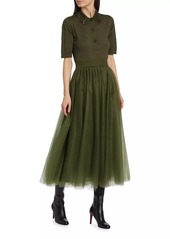 Fabiana Filippi Tulle Full Midi-Skirt