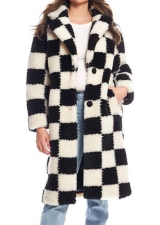 Fabulous Furs Checkmate Knee-Length Coat In Black