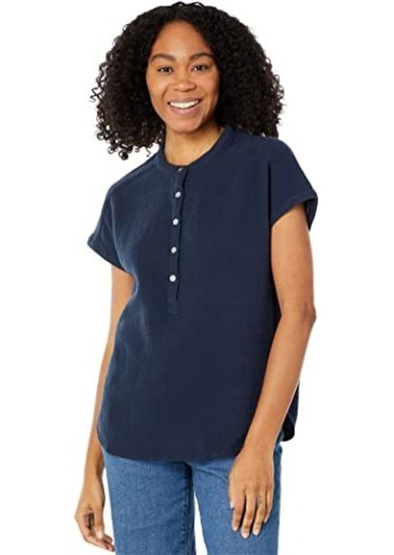 Faherty Dream Cotton Gauze Desmond Top