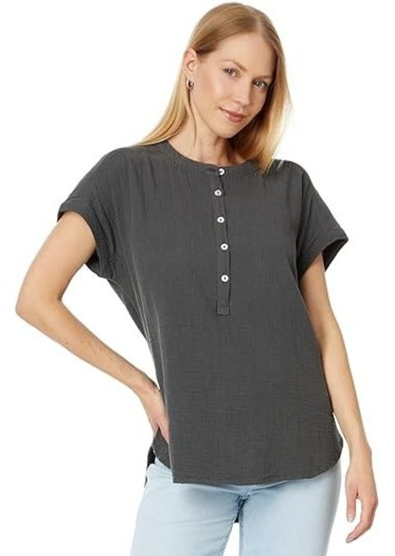 Faherty Dream Cotton Gauze Desmond Top