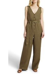 Faherty Alina Linen Jumpsuit