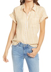 Faherty Avery Stripe Linen Shirt