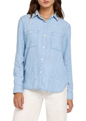 Faherty Chambray Button-Up Shirt