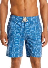 Faherty Classic Stretch Quick Dry Tie Dyed Wave Regular Fit Board Shorts 