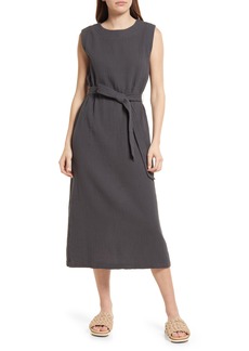 Faherty Dream Costa Sleeveless Organic Cotton Gauze Dress in Washed Black at Nordstrom Rack
