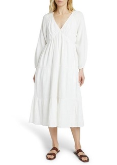 Faherty Dream Organic Cotton Gauze Midi Dress