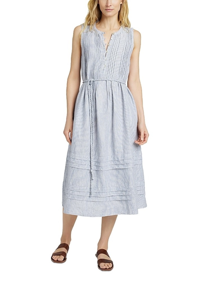 Faherty Isha Linen Midi Dress